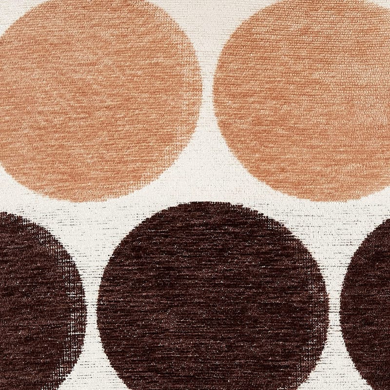 Violet Linen Chenille Candy Circle Spots Pattern Decorative Cushion Cover