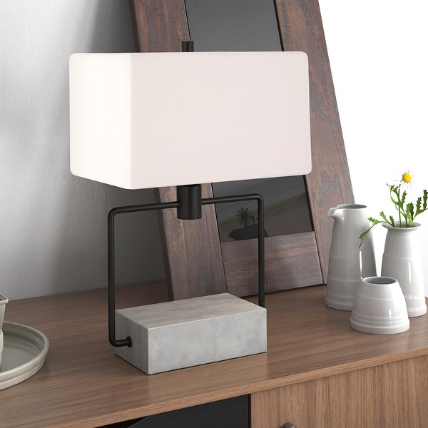 concrete bedside lamps