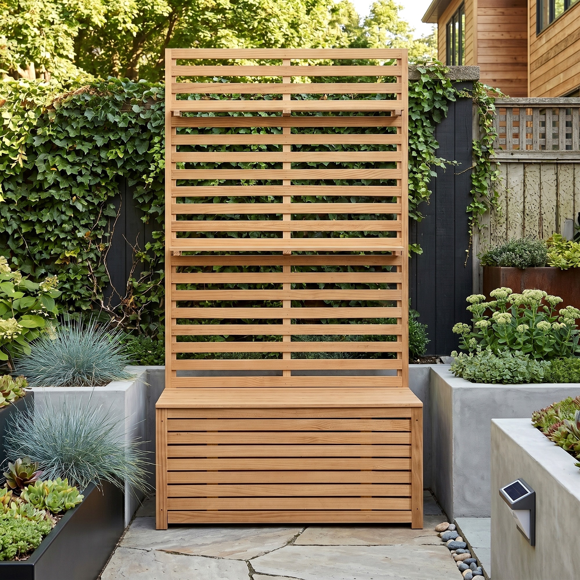 Wood Raised Garden Bed Outdoor Elevated Planter Box