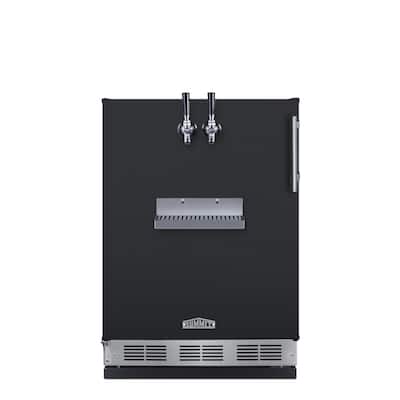 Summit SBCFRTPLHD 24" Wide 5.3 Cu. Ft. Built-In Double Tap Kegerator