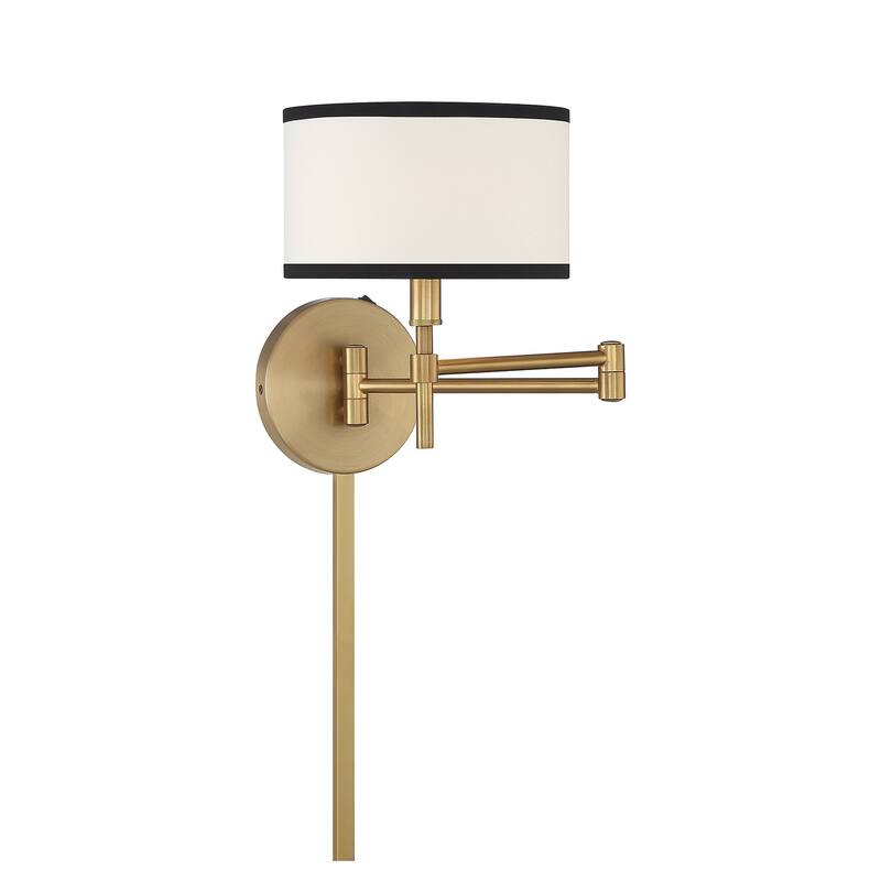 Meridian M90082 11" Tall Hardwired or Plug-In Wall Sconce