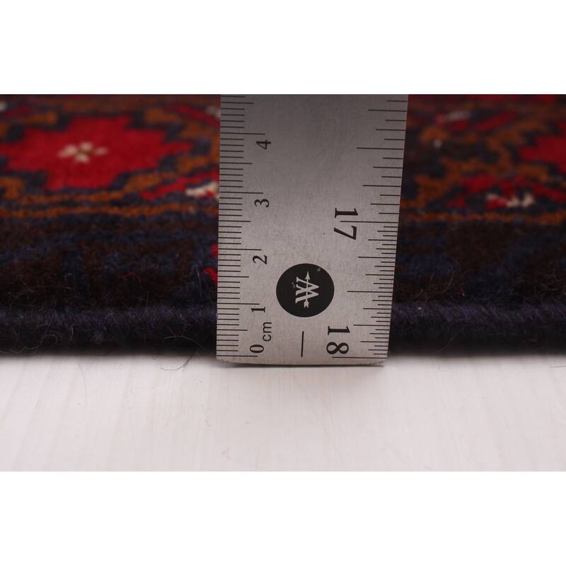 ECARPETGALLERY Hand-knotted Teimani Red Wool Rug - 3'8 x 6'4