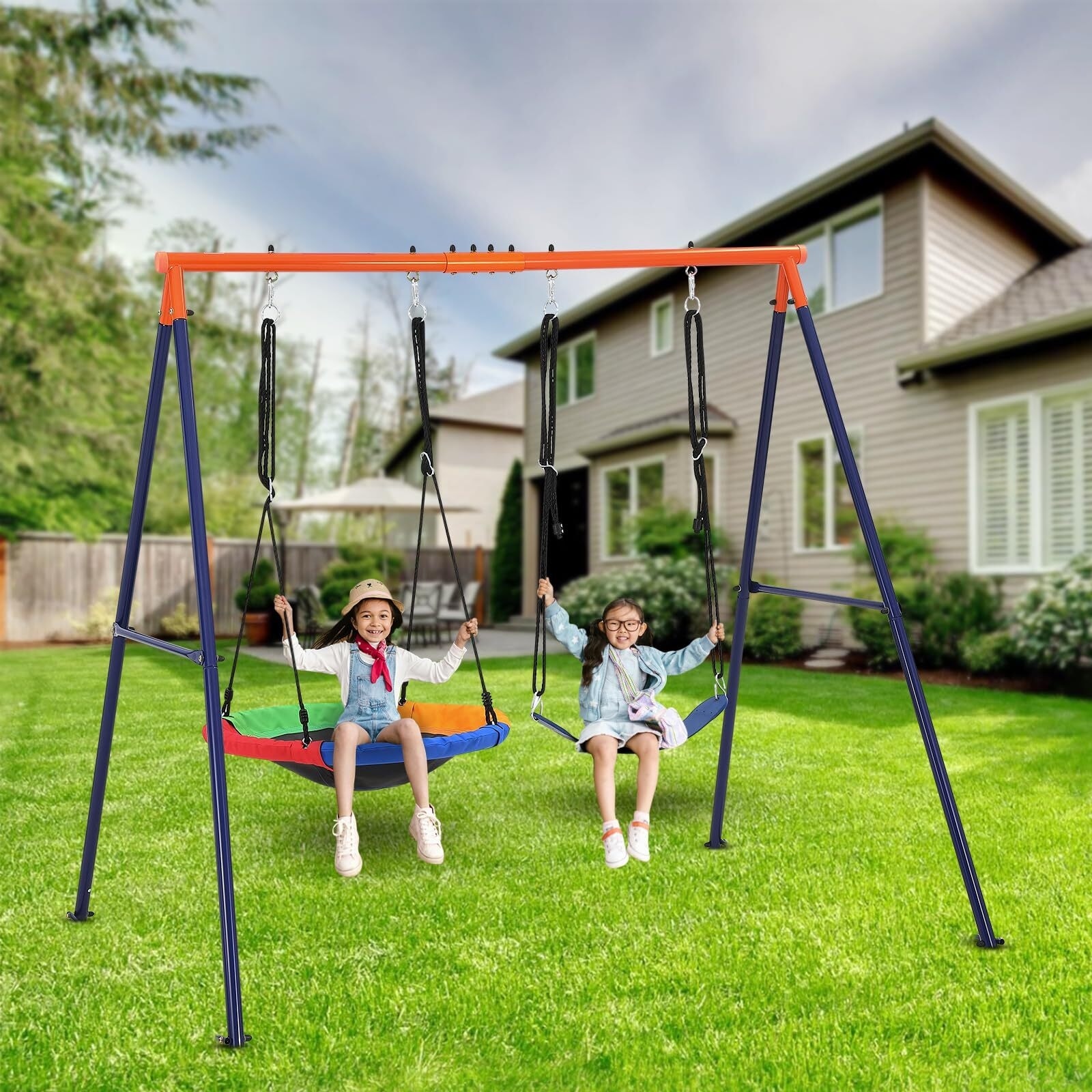 Saucer Swing with Stand for Kids Outdoor Bed Bath Beyond
