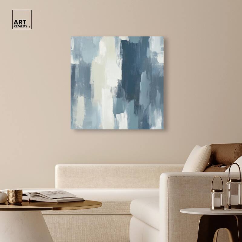 Blue Union Canvas by Art Remedy, Gallery Wrapped