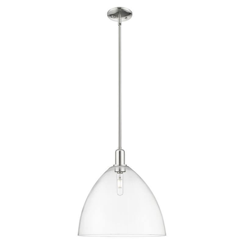 Innovations Lighting Endless Possibilities Arcadia - Bristol - 1 Light 16" Stem Hung Mini Pendant - Clear/Polished Nickel