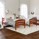 preview thumbnail 30 of 79, Walker Edison Solid Wood Twin Size Bunk Bed with Trundle