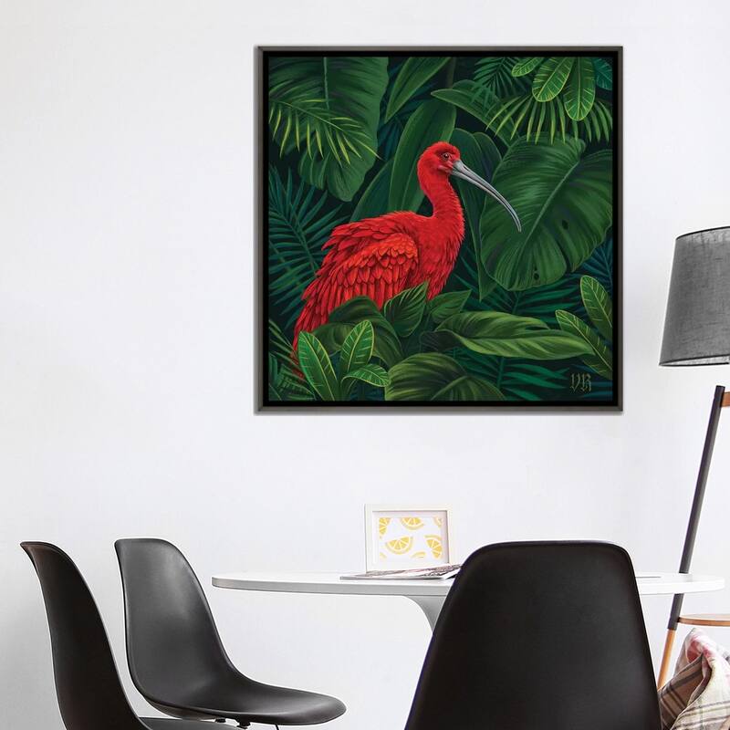 iCanvas "Scarlet Ibis" by Vasilisa Romanenko Framed