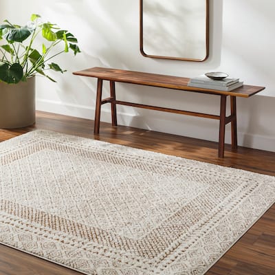 Livabliss Freud Bohemian Bordered Area Rug