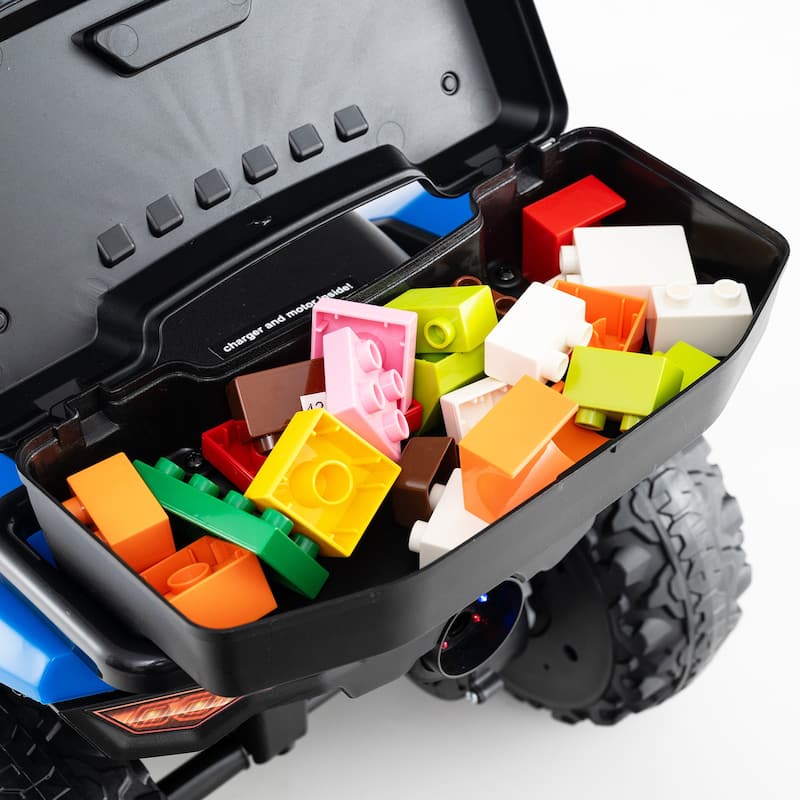 6V Kids Ride On ATV with Spray Function and Storage Box with Music - 27" x 16" x 17" (L x W x H)