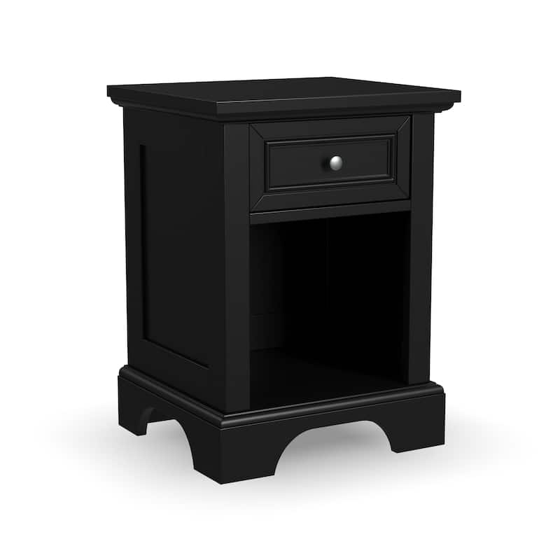 Homestyles Bedford Black Nightstand