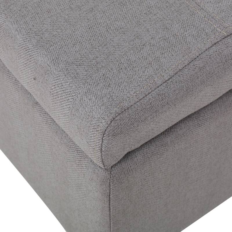 Tufted Button Storage Ottoman Bench with Flip Top for Bedroom