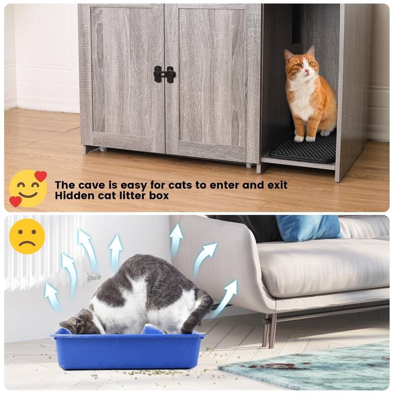 Cat Litter Box Enclosure Push-Pull Chassis
