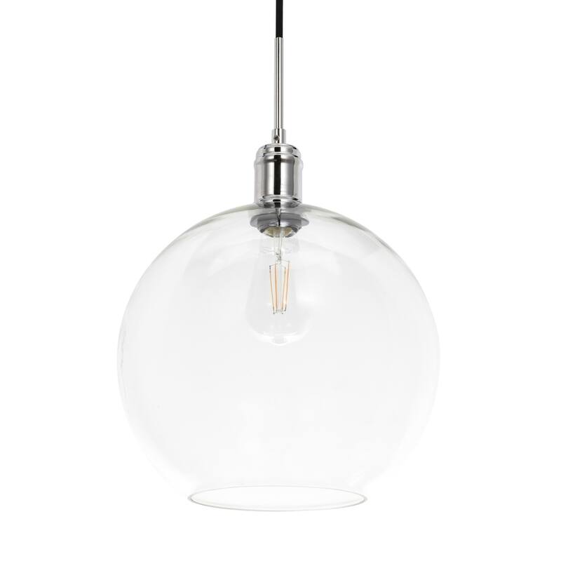 Amaris 12.5-Inch 1-Light Clear Glass Pendant