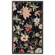 preview thumbnail 62 of 74, SAFAVIEH Handmade Chelsea Rubi French Country Floral Wool Rug 2'9" x 4'9" - Black