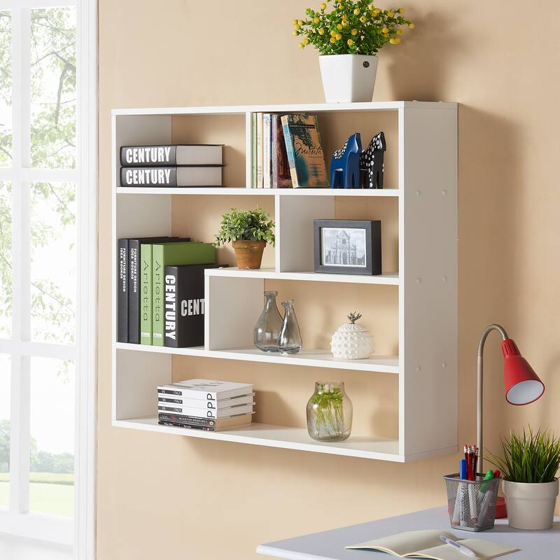 Large Rectangular Shelf Unit - White