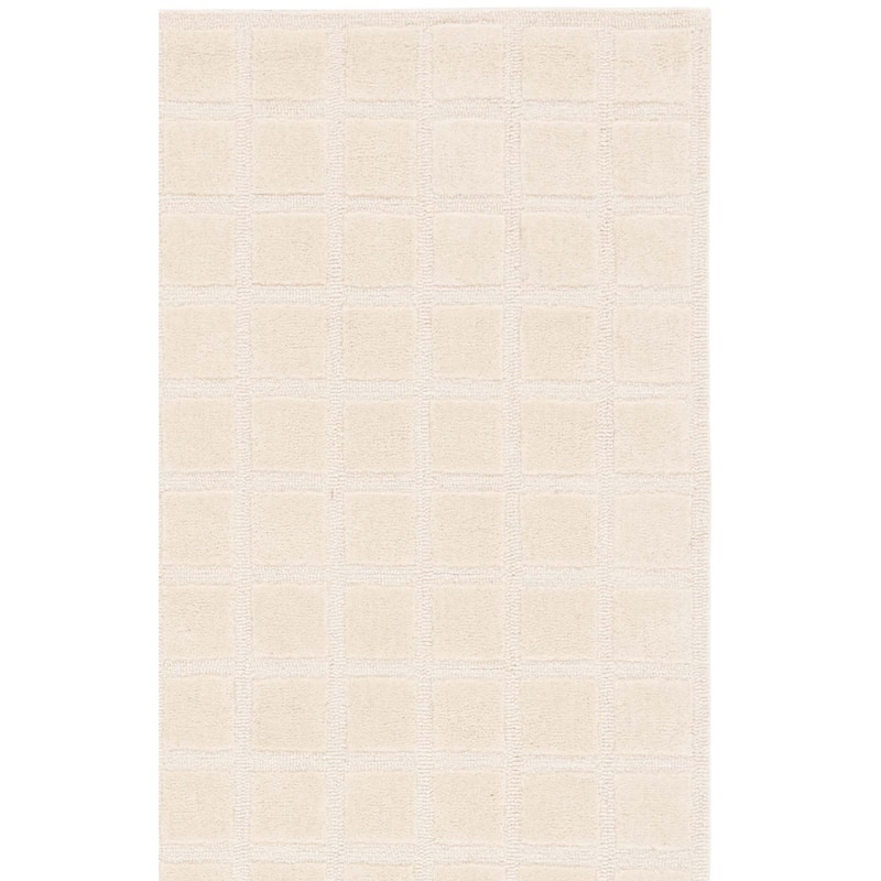 SAFAVIEH Handmade Genre Abstract Trellis Mid-Century Modern Wool Rug