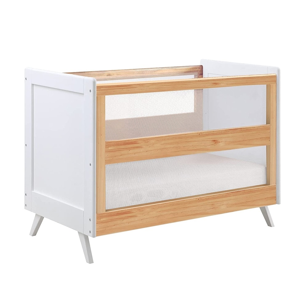 BreathableBaby Breathable Mesh 3-in-1 Convertible Crib, Greenguard Gold Certified