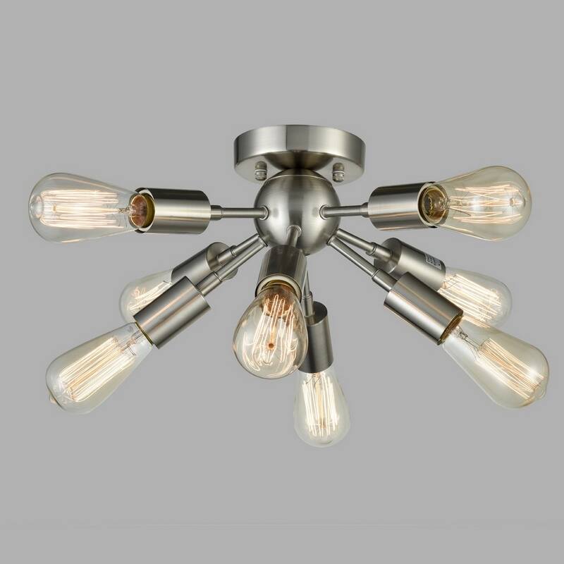 Firenze Sputnik Sphere Chandelier 8-Light Flush Mount Ceiling Light
