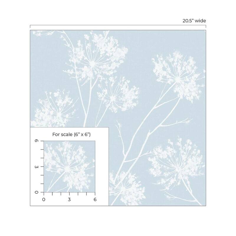 NextWall One O'Clocks Botanical Peel and Stick Removable Wallpaper