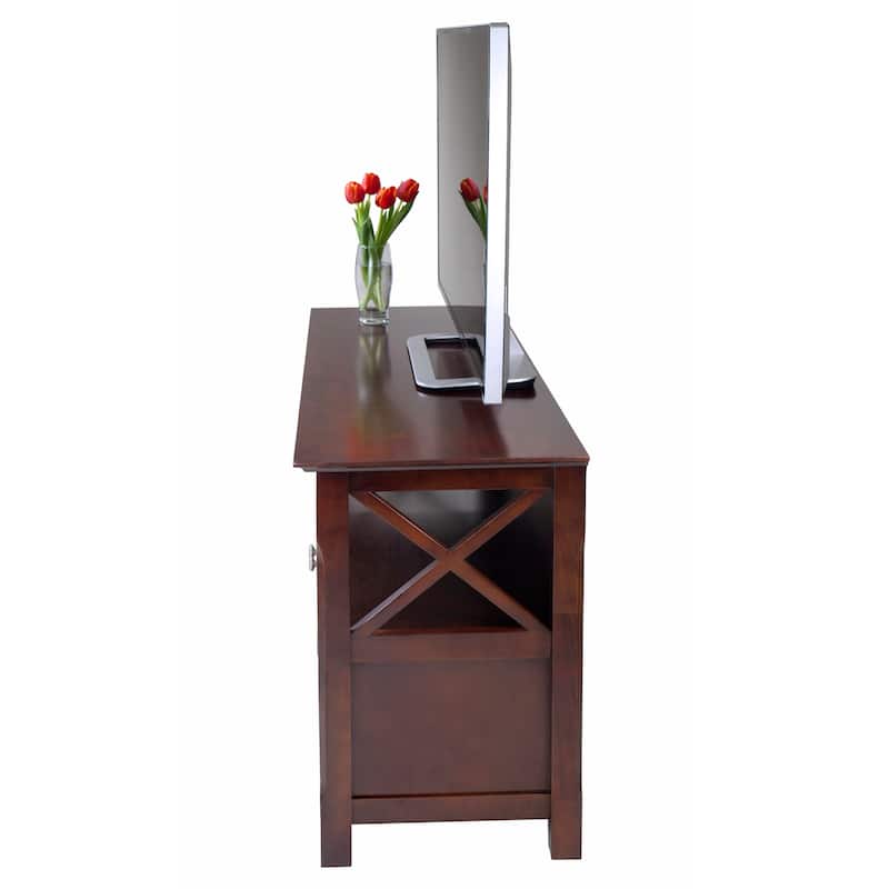 Xola TV Stand, Cappuccino - 44.02 x 15.94 x 24.02 inches