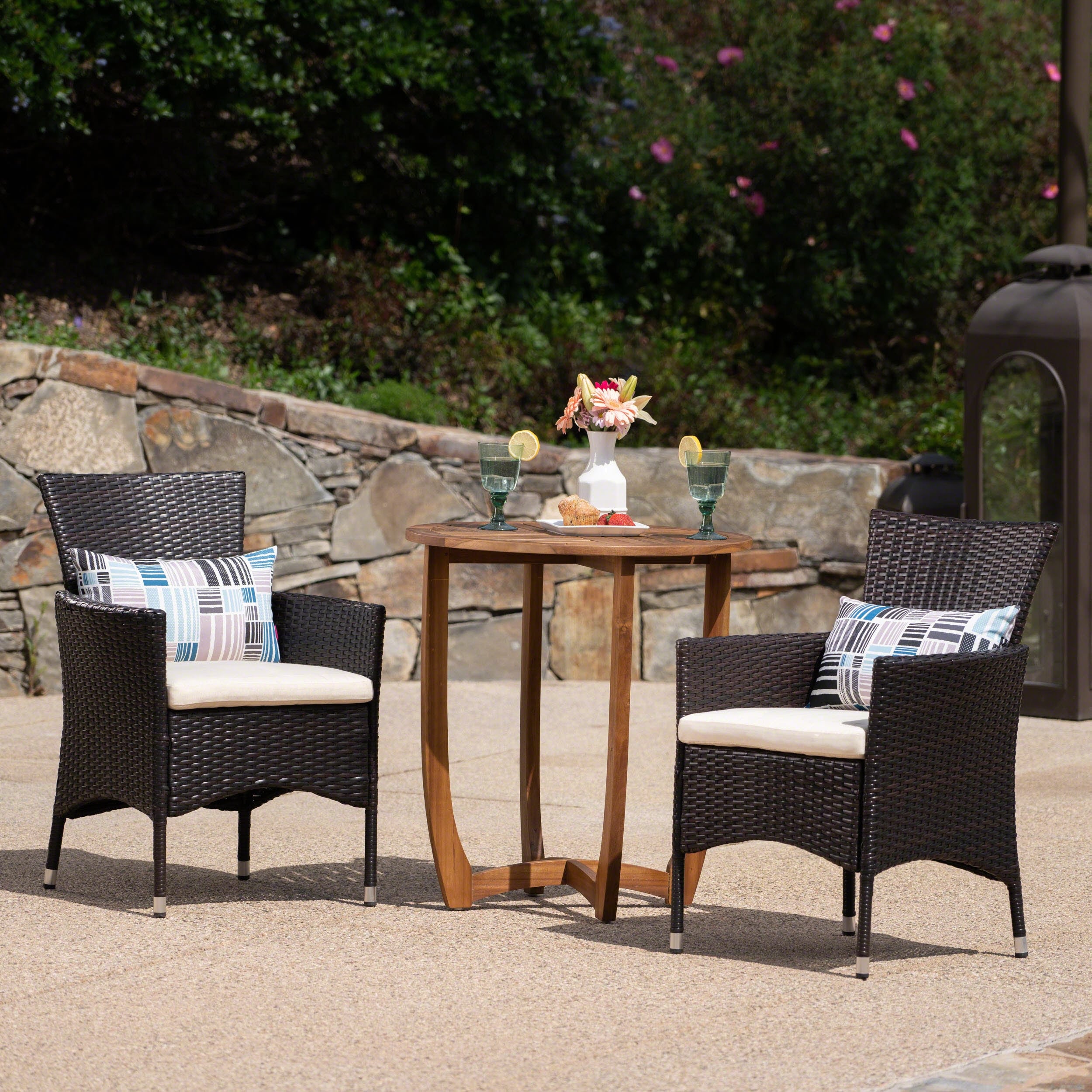 Christopher knight 3 piece patio set discount