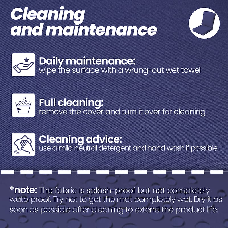 21 W in x 22 D in. Outdoor Deep Seat Chair Cushion Set Dining Patio Chair Pad Set