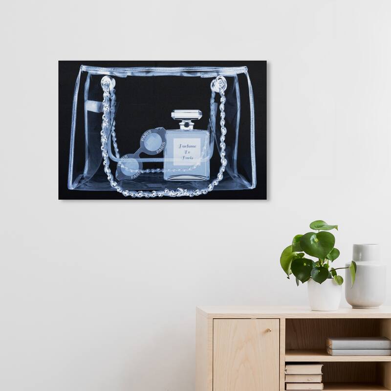 Wynwood Studio Canvas Fashion and Glam Coveted Perfume Handbag Black and Glam Wall Art Canvas Print - 20 x 30