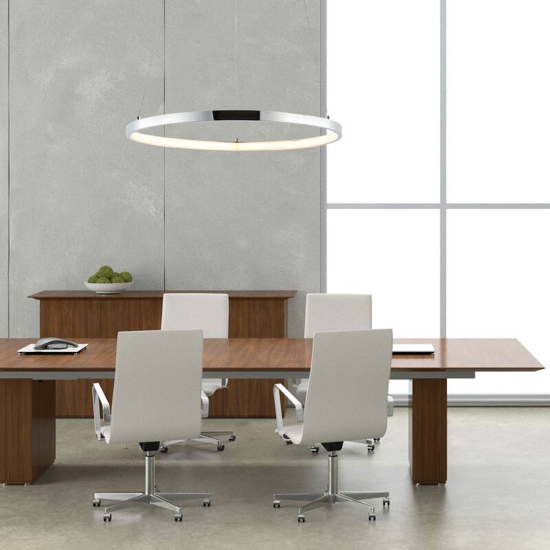 Kinsley Modern Bohemian Iron Integrated LED Pendant by JONATHAN Y