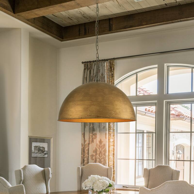 4-Light Modern Vintage Chandelier Dome Pendant Light - 23.62''