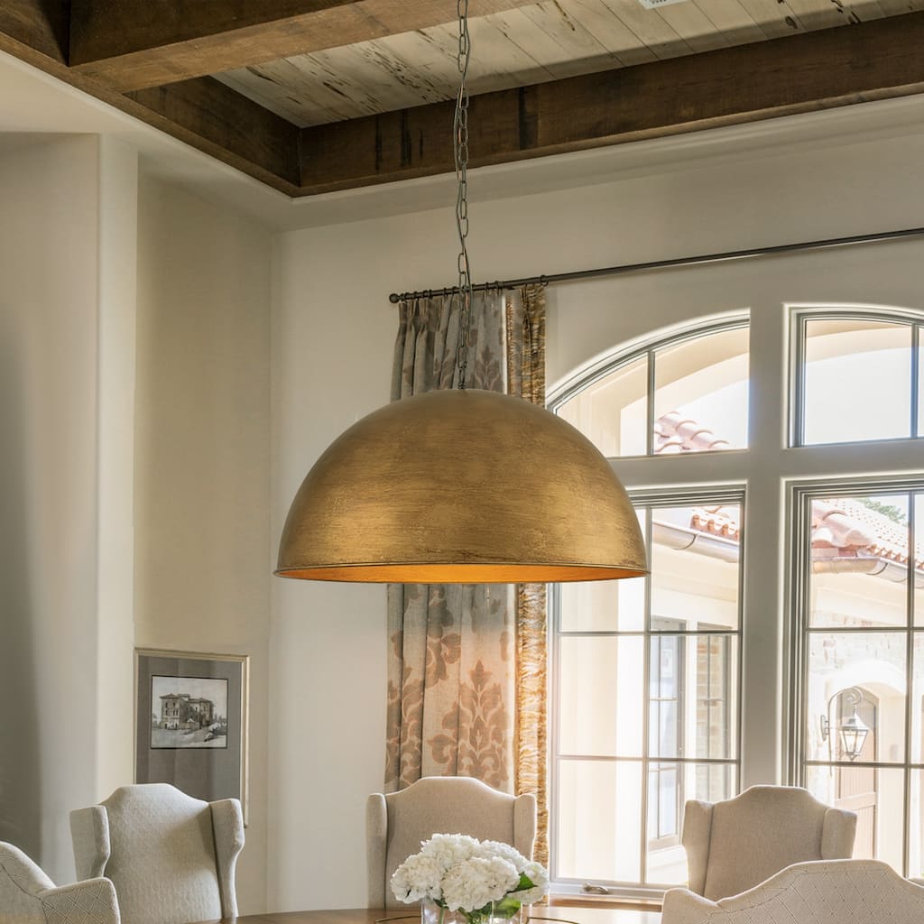 4-Light Modern Vintage Chandelier Dome Pendant Light - 23.62''
