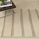 preview thumbnail 3 of 47, Martha Stewart by SAFAVIEH Chalk Stripe Wool/ Viscose Rug 8' x 10' - Wheat Beige - Rectangle