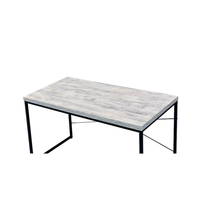 Bob Antique White & Black Finish Writing Desk