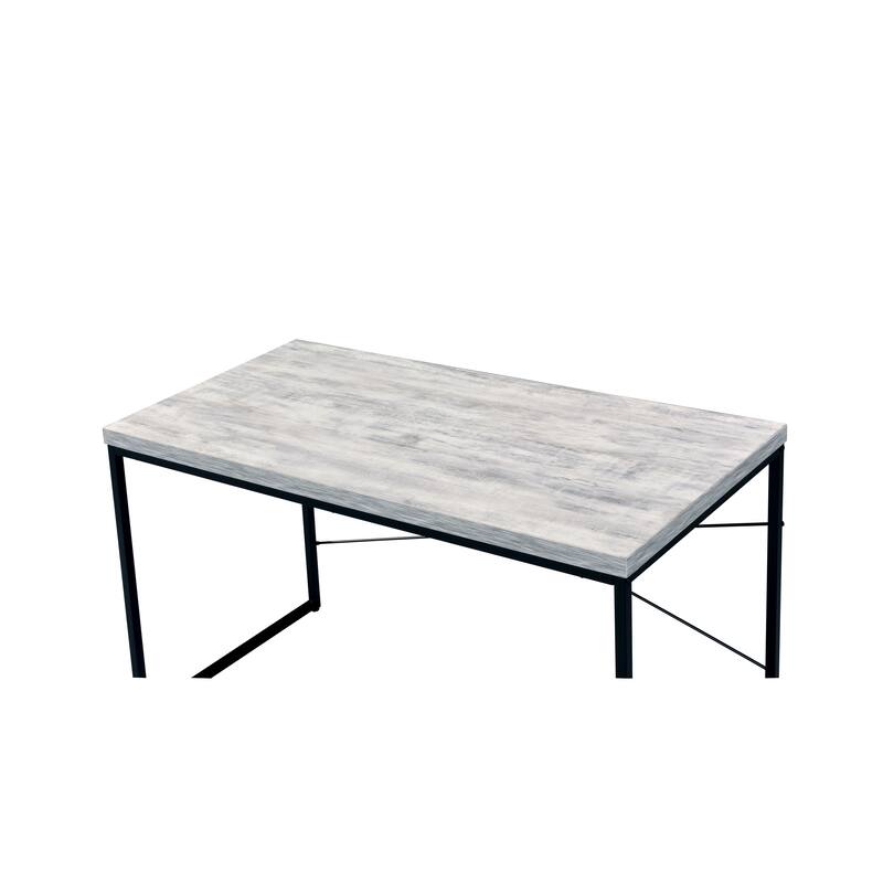 Versatile Industrial Writing Desk with Sturdy Construction and Stylish Design - White