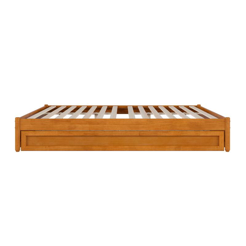 Barcelona Panel Platform Bed with Twin XL Trundle