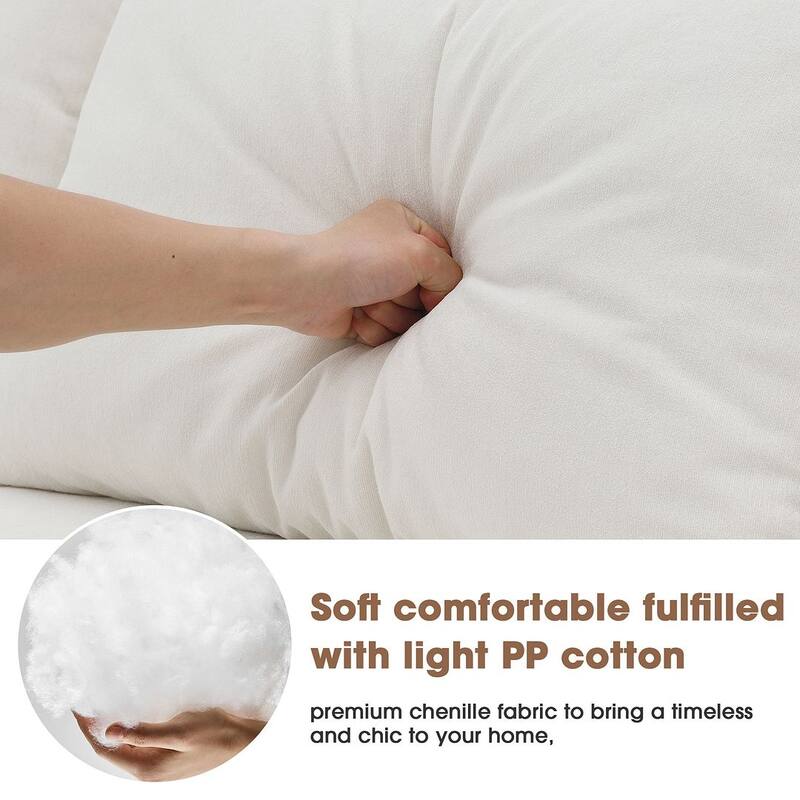 Momei L-Shaped Sofa - High-Density Foam with Spring, Multiple Cushions, Living Room
