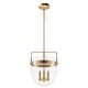 preview thumbnail 2 of 10, Hunter Karloff Clear Glass Bell-Shaped Pendant - Kitchen Island, Dining Room, Entry - Modern Farmhouse, Rustic, Industrial