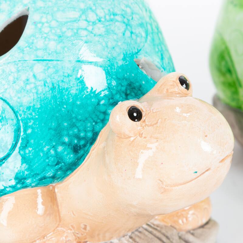 6.1 in. Illuminating Terracotta Garden Friends Figurines Set of 3