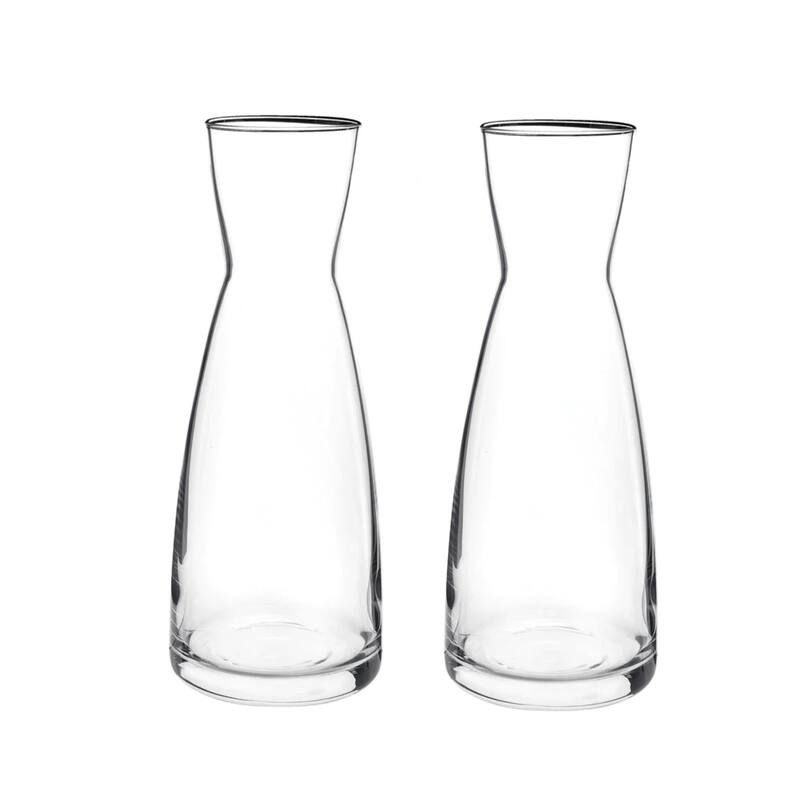 Bormioli Rocco Set of 2 Ypsilon Carafes - 36.5 oz