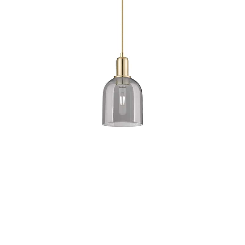 Innovations Lighting 716-1P-11-6 Bella Pendant Bella 6" Wide Mini - Champagne Bronze / Light Smoke