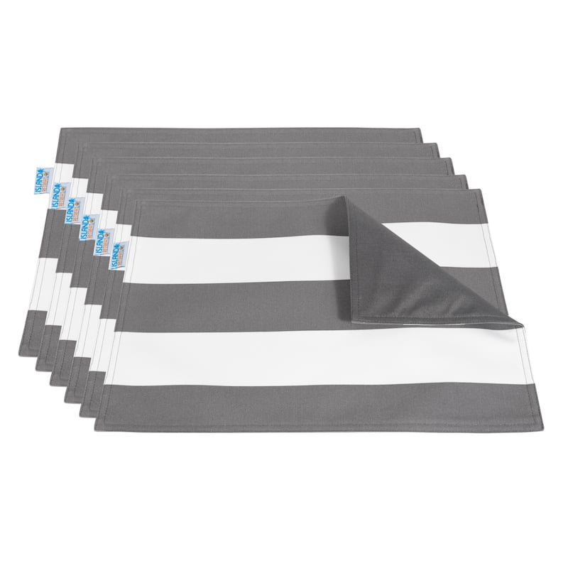 Island Retreat All-Weather Outdoor Reversible Table Mat (Set of 6)