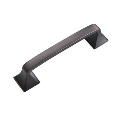 Utopia Alley Brax Pull Handle - Decorative Cabinet Drop Pull Handles for Cabinets, Oil Rubbed Bronze, 3.75" Center to Center