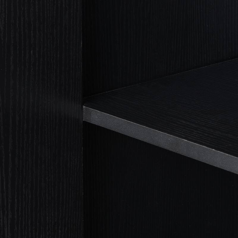 Modern Four-Door Sideboard with Metal Frame and Cross-Leg Base, Ideal for Living Room or Study