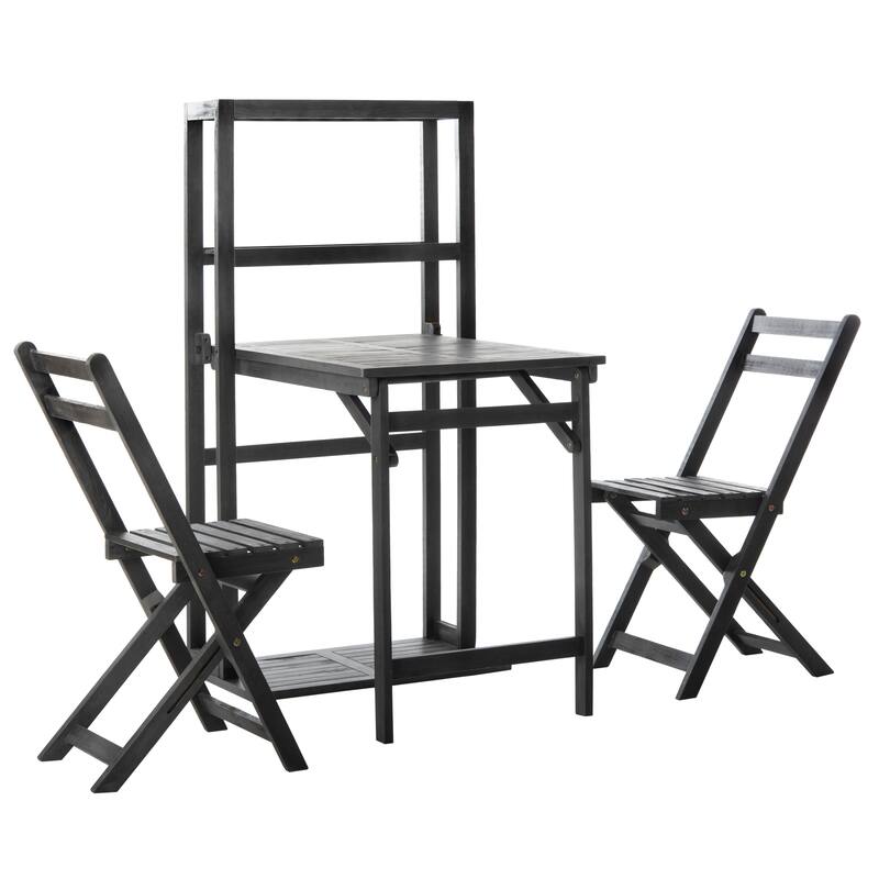 SAFAVIEH Outdoor Chikako Balcony Dining Cabinet Set - 26Wx23Dx50H