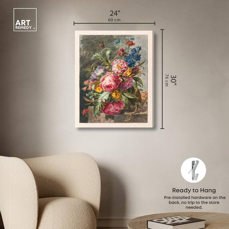 Stilleven Met Bloemen Canvas by Art Remedy, Gallery Wrapped