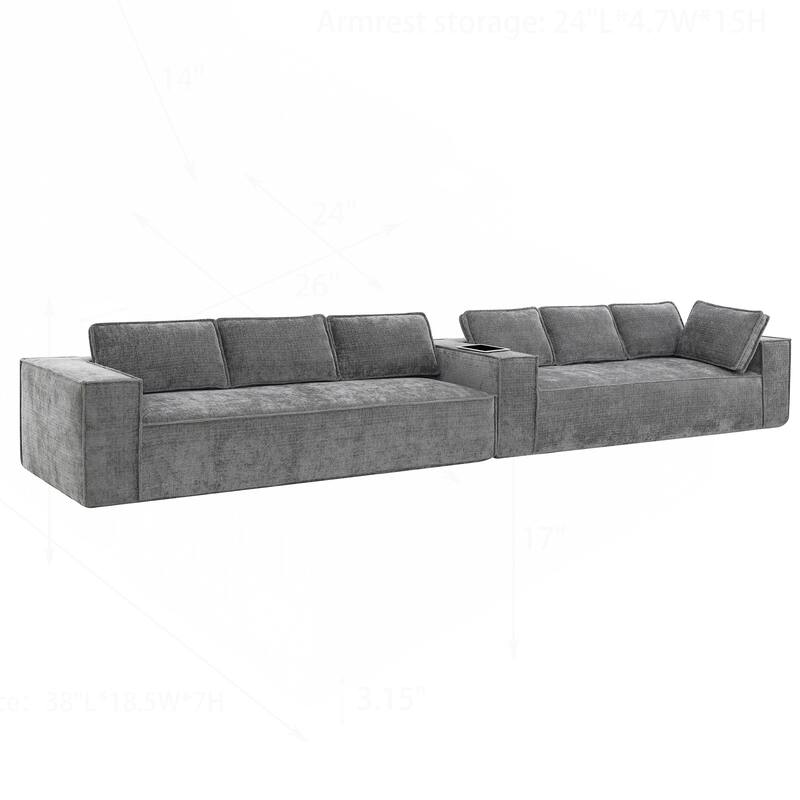 Minimalist Modular Sofa with Advanced Materials for Comfort and Style