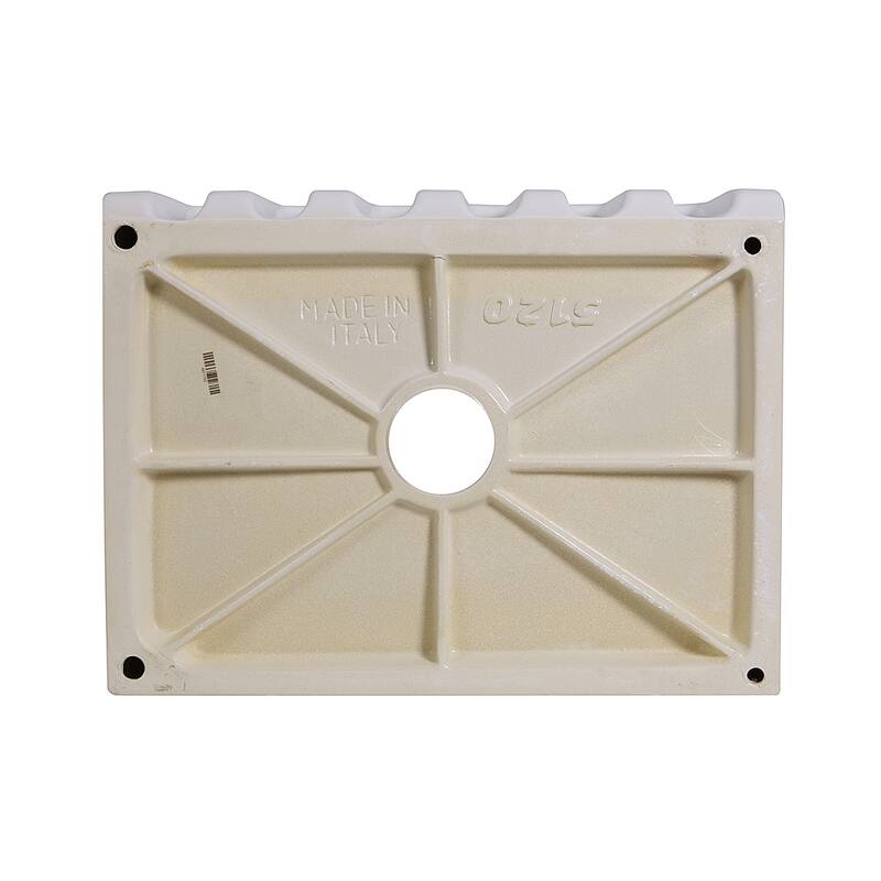 Highpoint Collection 24-inch Single Bowl Reversible Fireclay Farmhouse Kitchen Sink