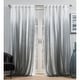 preview thumbnail 1 of 26, ATI Home Crescendo Lined Blackout Hidden Tab Curtain Panel Pair 54x84 - Black