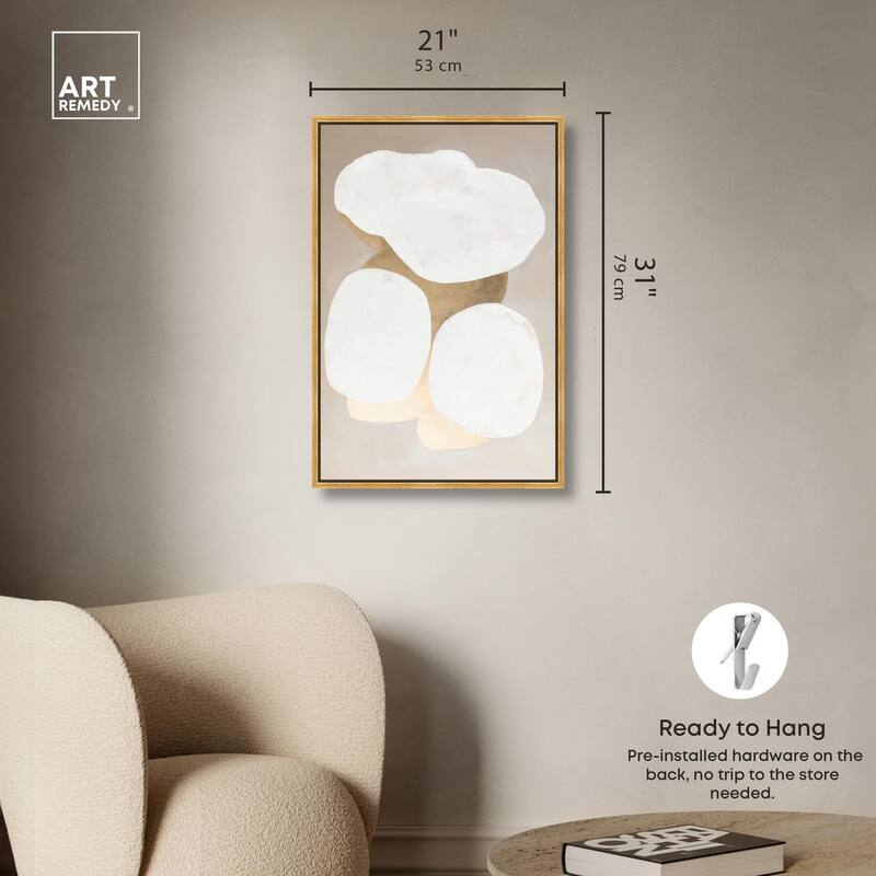 Stacked Stones II Canvas by Art Remedy
