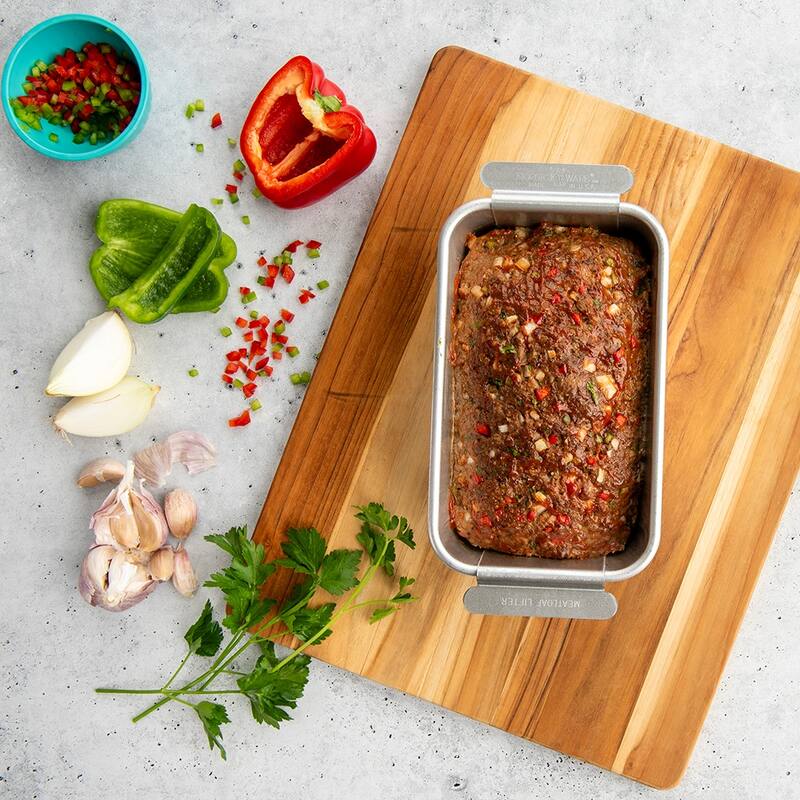 Nordic Ware Naturals Meat Loaf Pan and Lifting Trivet, Multicolor