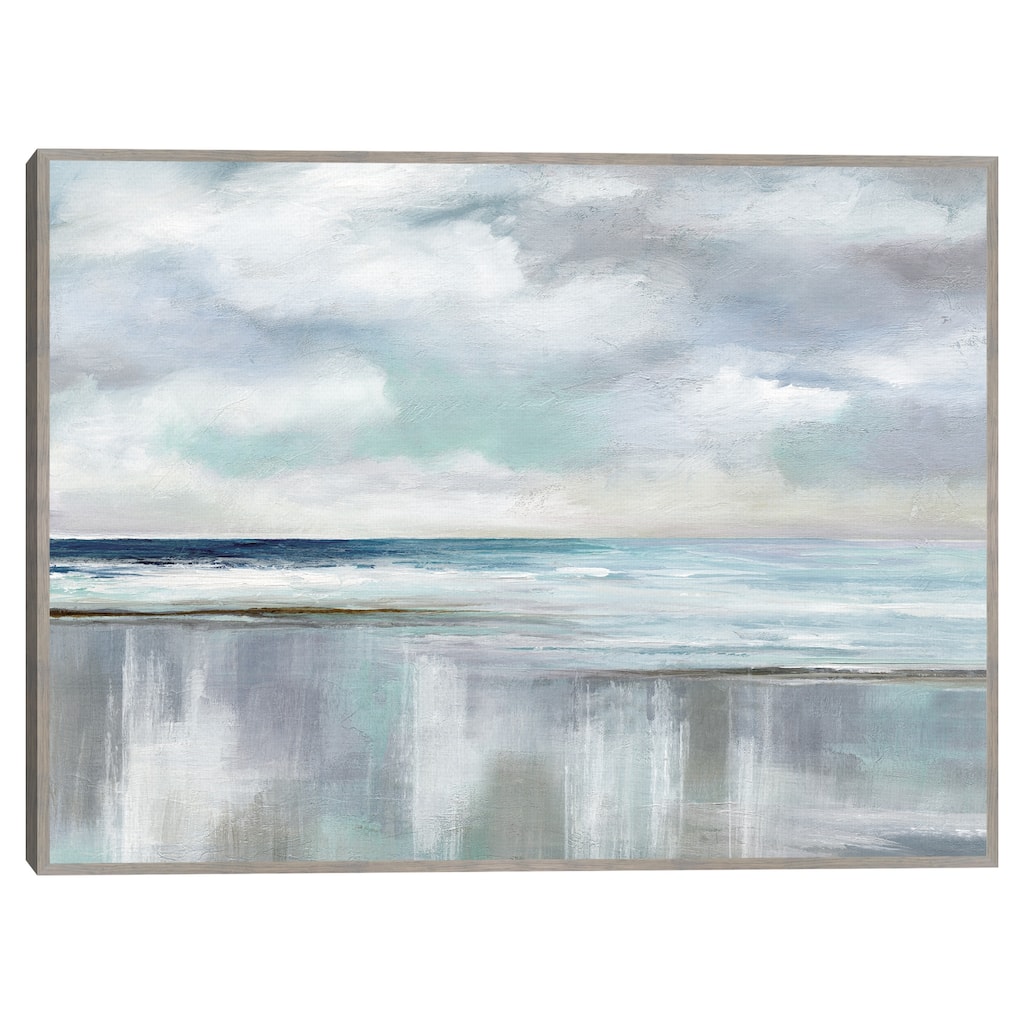 Cyan Sunrise by Nan Framed Canvas Art Print